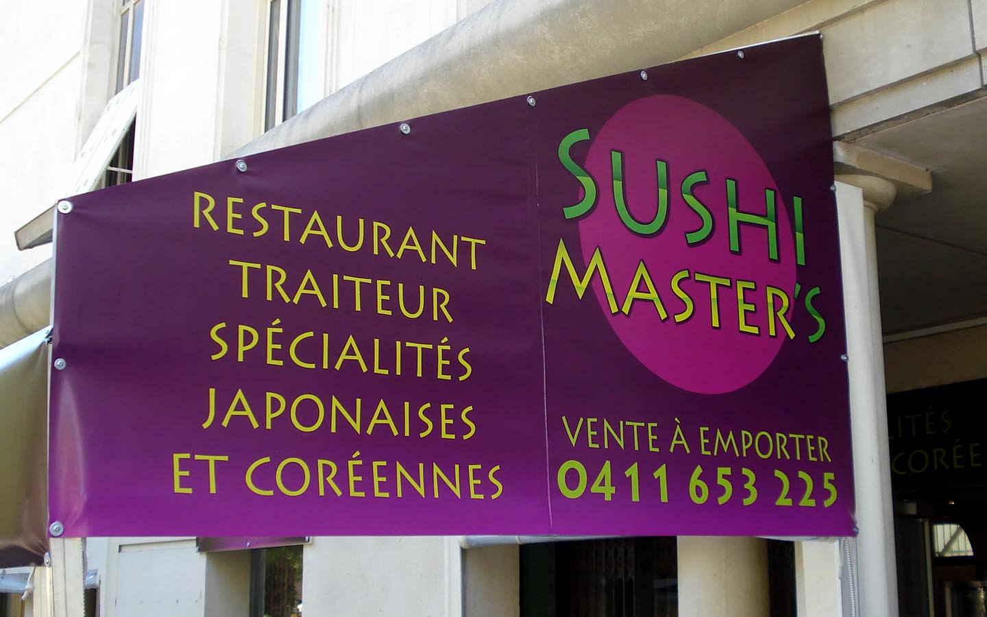Bâche Sushi Master