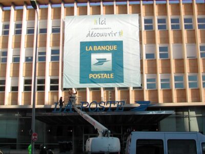 Bâche Banque Postale Poste Rondelet