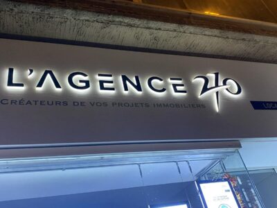 Enseigne Immobilier Agence 270