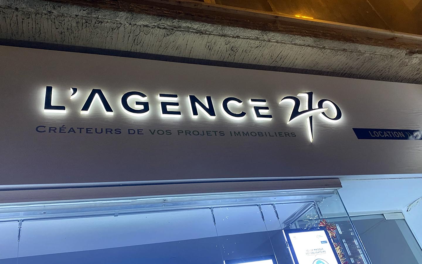 Enseigne Immobilier Agence 270